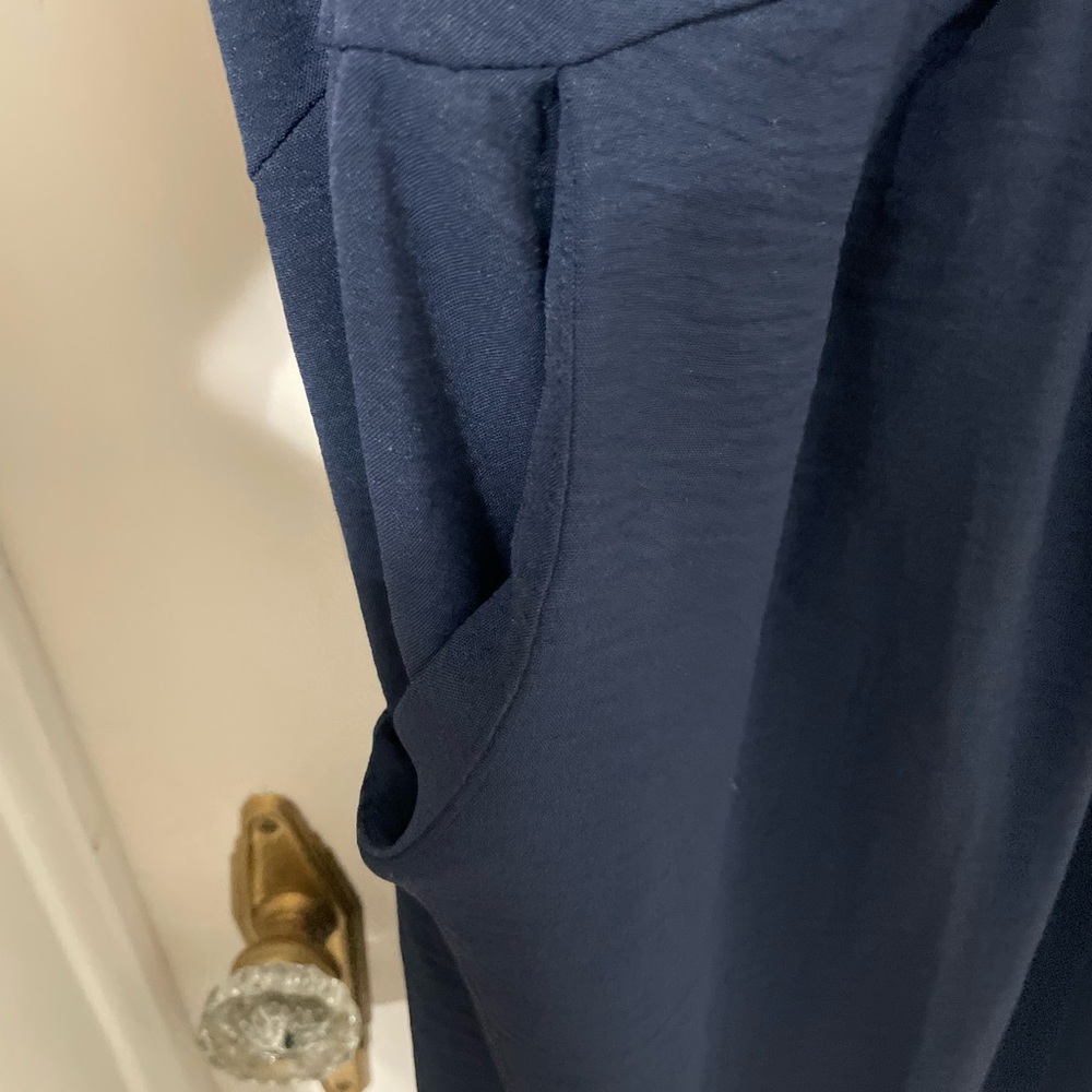 Zara Navy Blue Maxi Dress - Picture 2 of 5